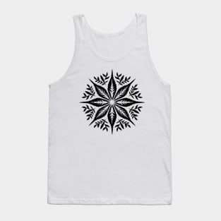 Leaf circle pattern Tank Top